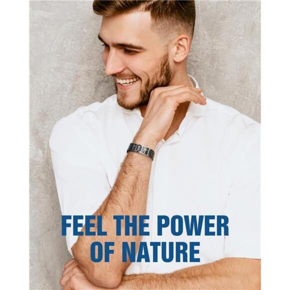 Mens titanium magnetic bracelet cross design adjustable stainless steel jewelry - Picture 2 of 7